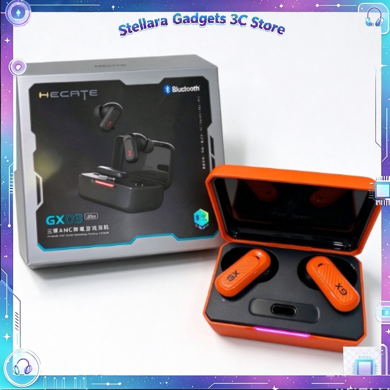 Video Gaming & Esports Usd Acc - 新発売のEdifier GX03 Ultra Bluetoothイヤホン。ANC（アクティブノイズキャンセリング）とENC（環境ノイズキャンセリング）機能を搭載。Bluetooth 6.0対応のワイヤレスインイヤー型ゲーミングヘッドホン。プレゼントにも最適。