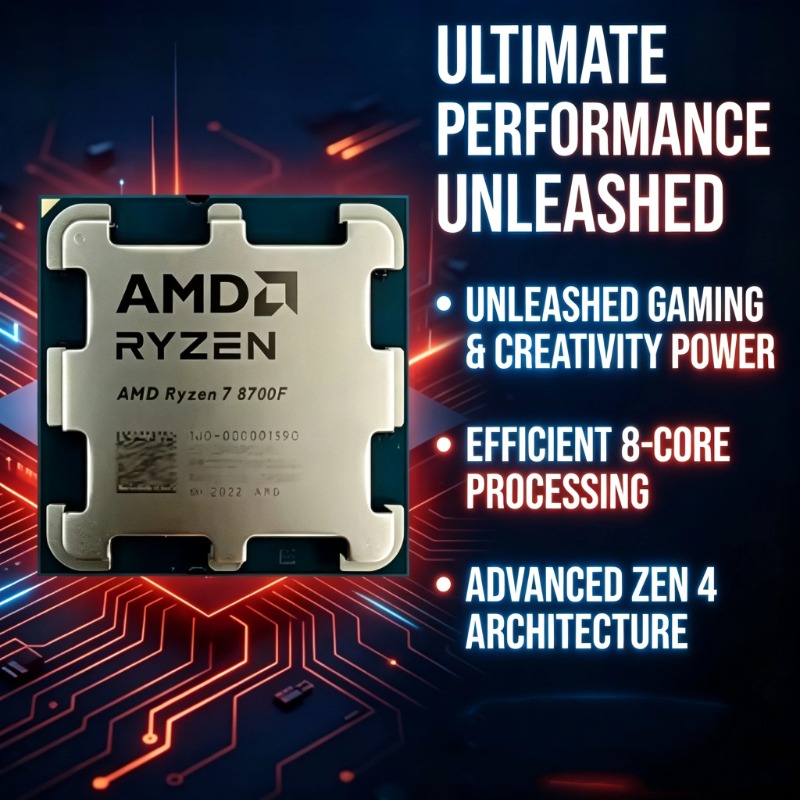 AMD Ryzen 7 8700F AM5 ゲーミングCPU - Esports Gaming Pc Build のレビューと価格