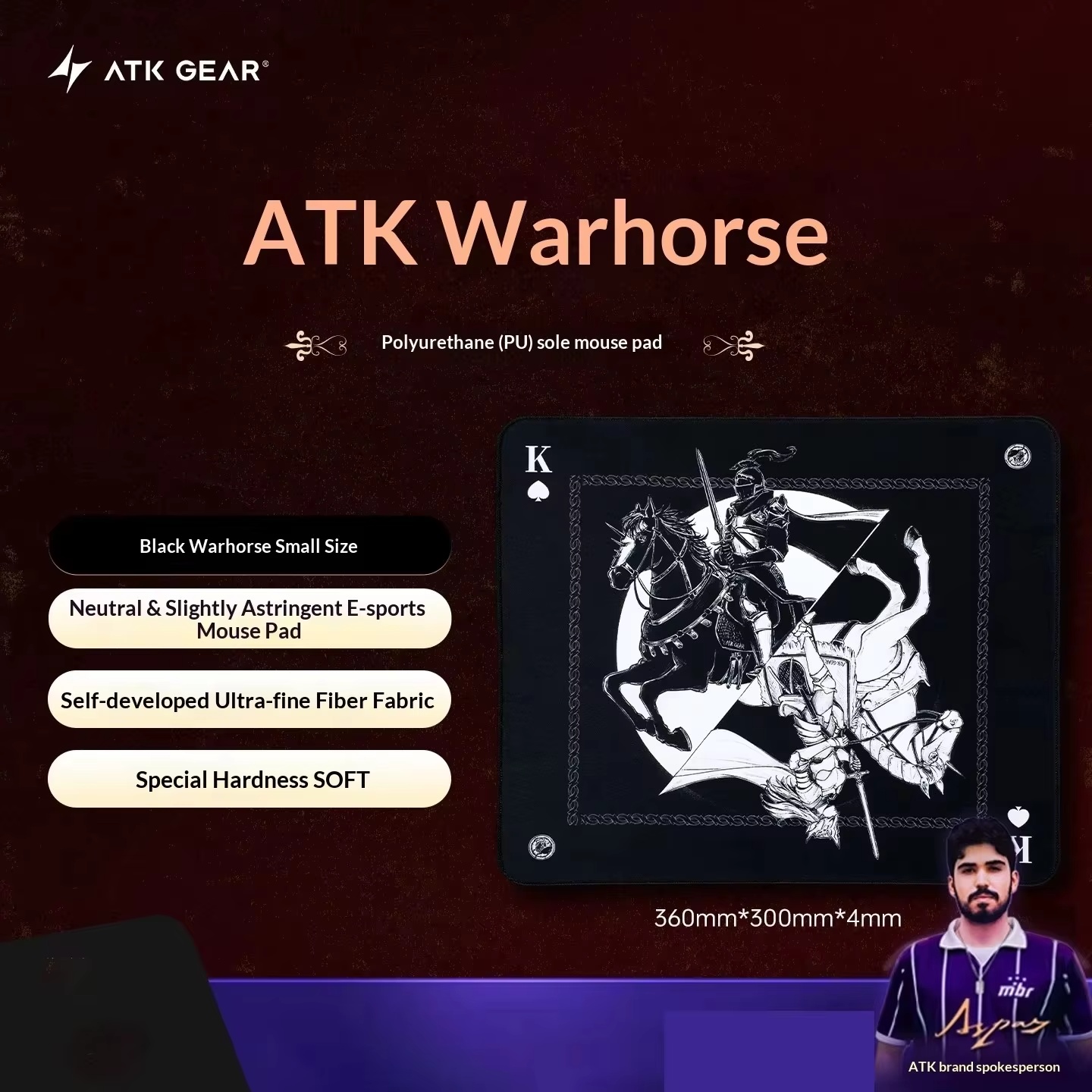本物のAtk Kong Xsoft eスポーツ用マウスパッド - Esports Gaming Gear のレビューと価格