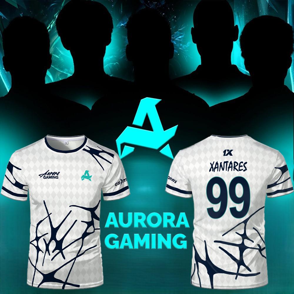 スポーツチーム オーロラ ゲーム ジャージー Tシャツ XA - Esports Gaming Gear のレビューと価格